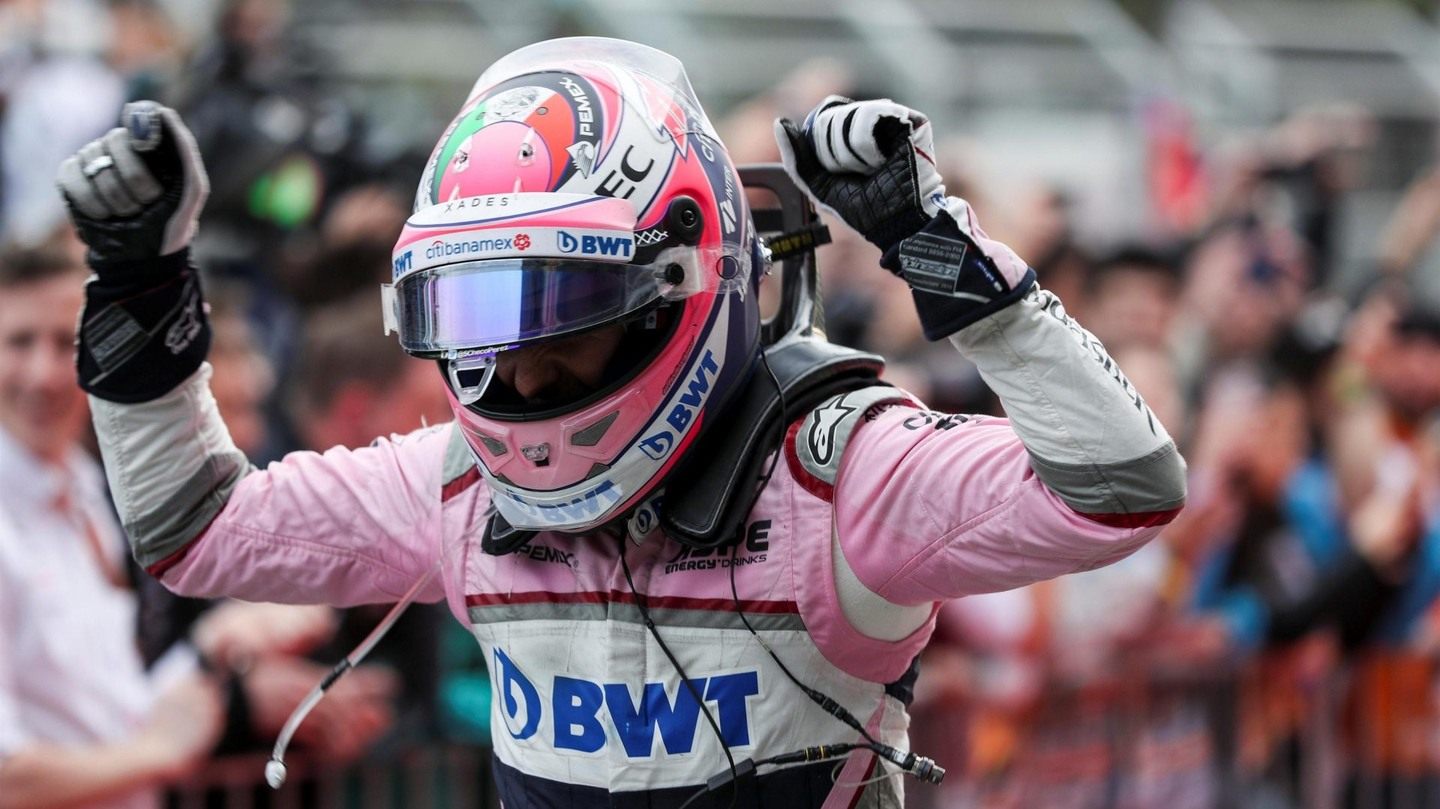 Второй раз за три последних года Серхио Перес финишировал на подиуме в Баку © Formula 1