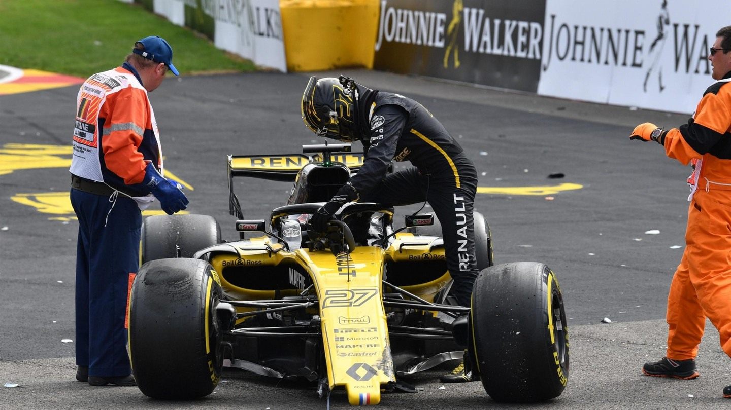 Нико Хюлькенберг, Renault, после аварии на старте © Formula 1