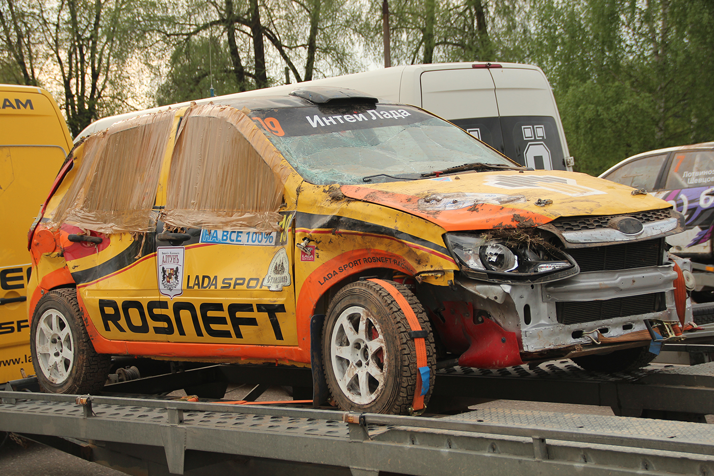 Автомобиль Евгения Суховенко после аварии. Фото: Валерий Гвоздев