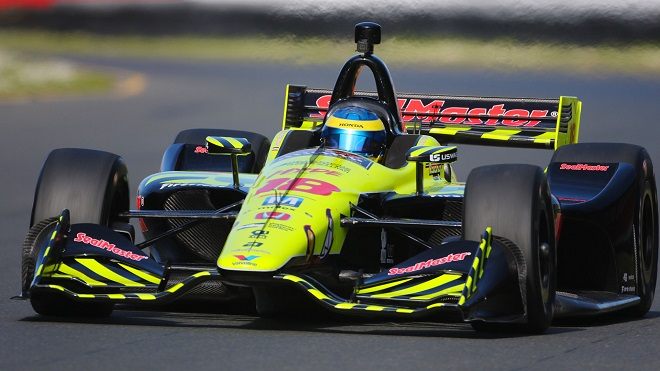 Бурдэ в цветах нового спонсора на тестах © racer, Marshall Pruett