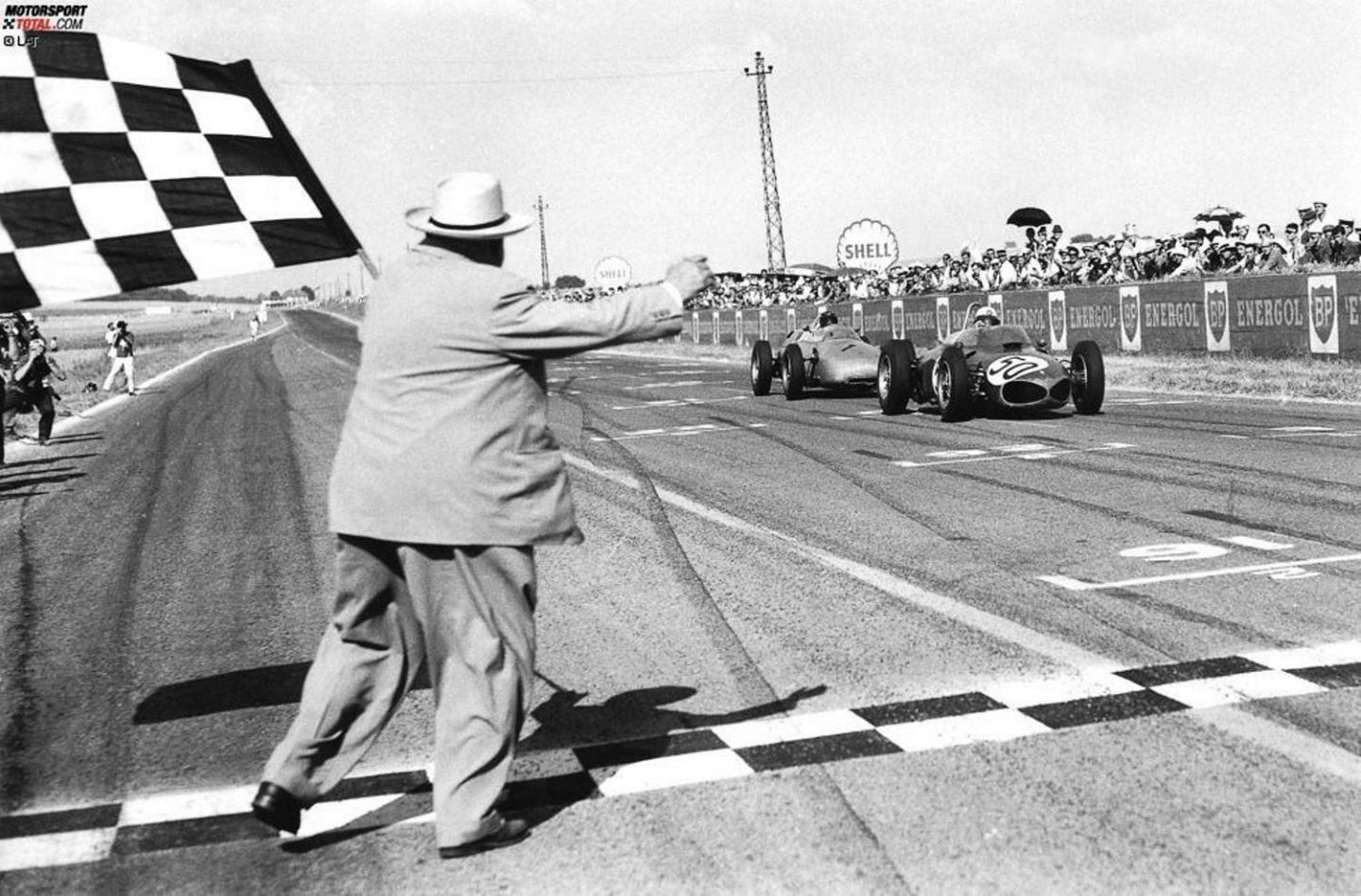Финиш Гран При Франции-1961 © Motorsport-Total