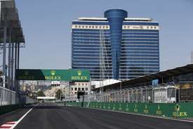 Прямая старт/финиш и отель Hilton, Баку