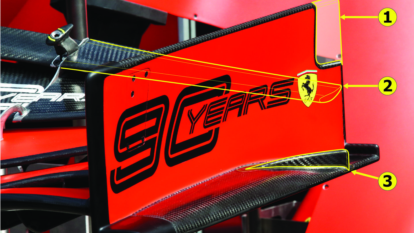 Торцевые пластины переднего крыла Ferrari © Racefans.net