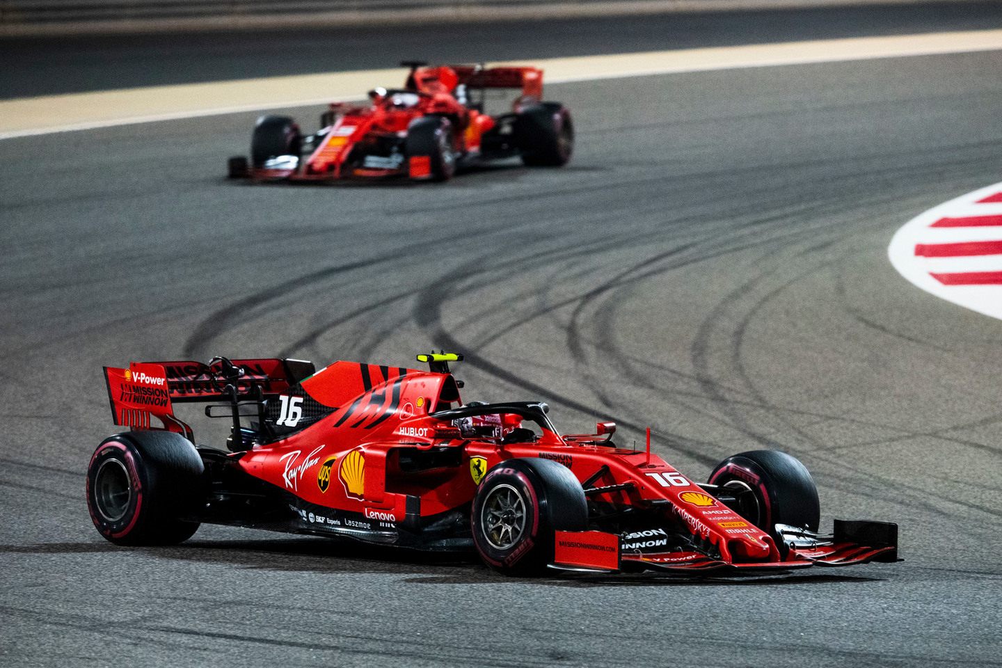 Леклер и Феттель на Гран При Бахрейна © Ferrari