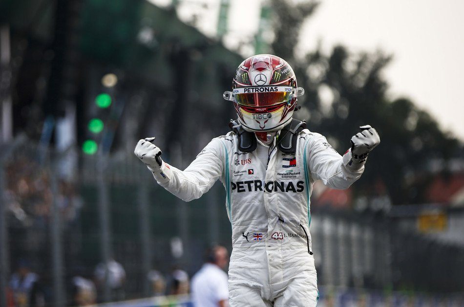 Льюис Хэмилтон празднует победу на Гран При Мексики © Mercedes