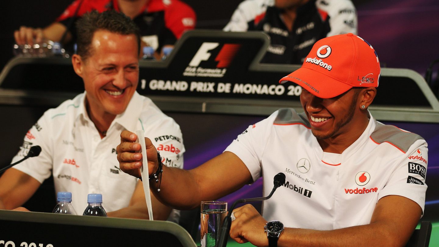 Михаэль Шумахер и Льюис Хэмилтон © Formula 1