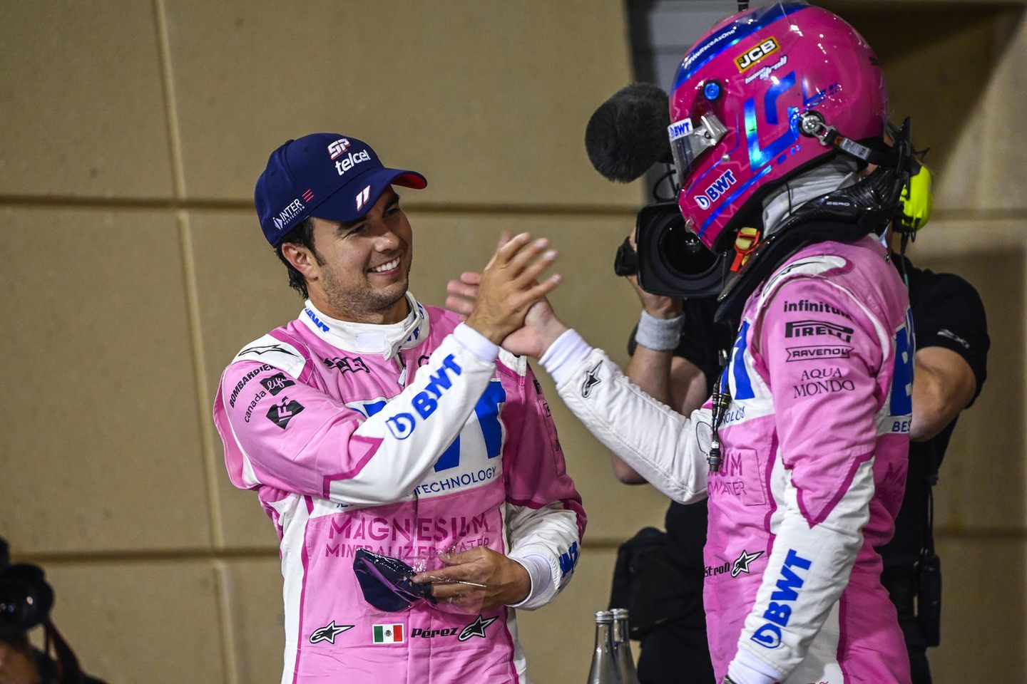 Перес и Стролл после Гран При Сахира © Racing Point