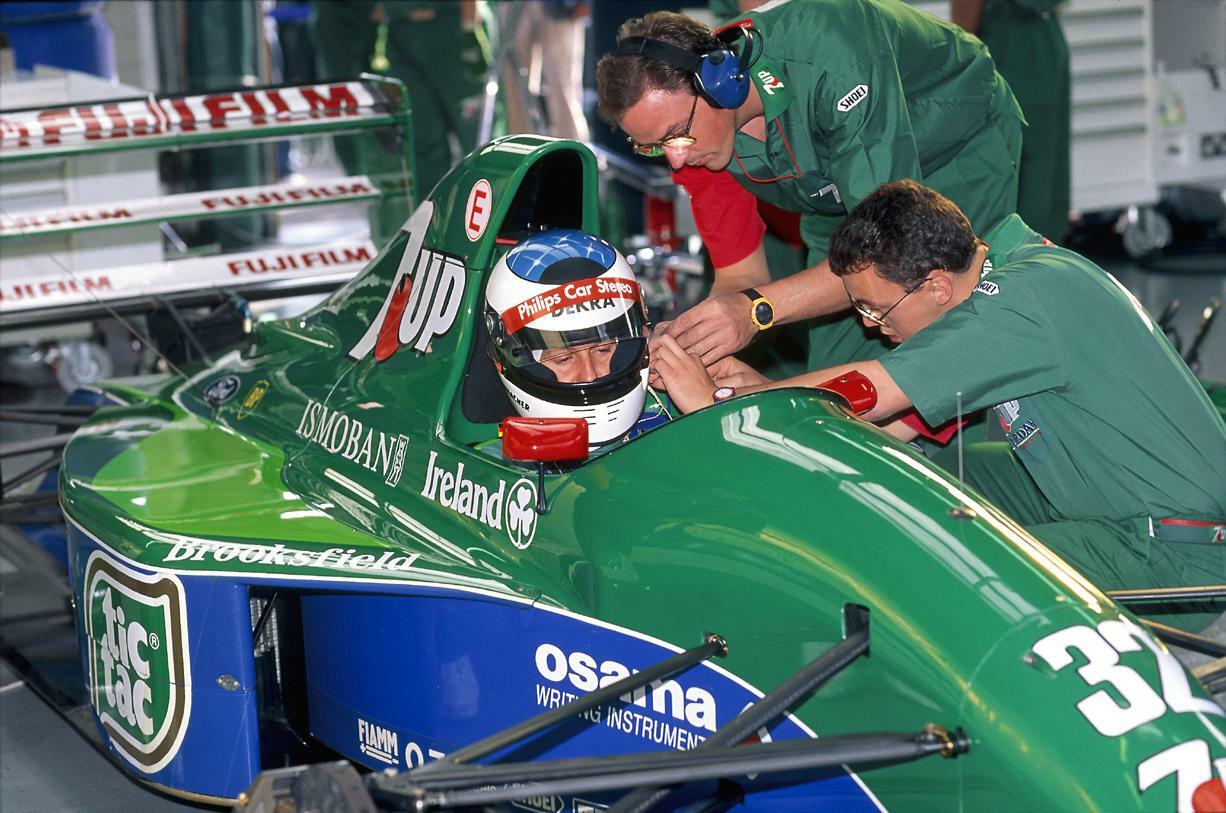 Михаэль Шумахер в кокпите своей первой машины Формулы 1 © michael-schumacher.de