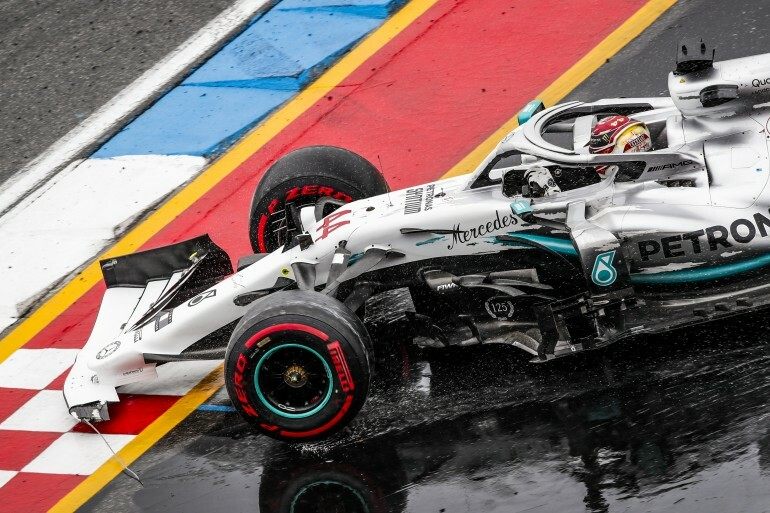 Льюис Хэмилтон после вылета на Гран При Германии-2019 © FIA