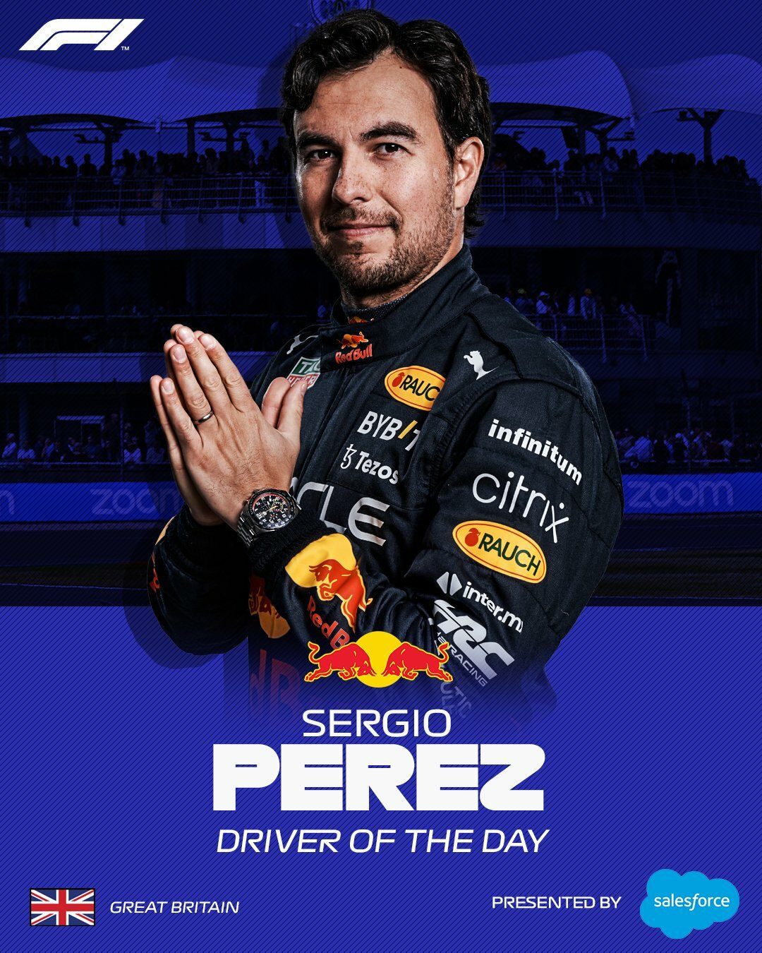 Серхио Перес выиграл приз зрительских симпатий © F1