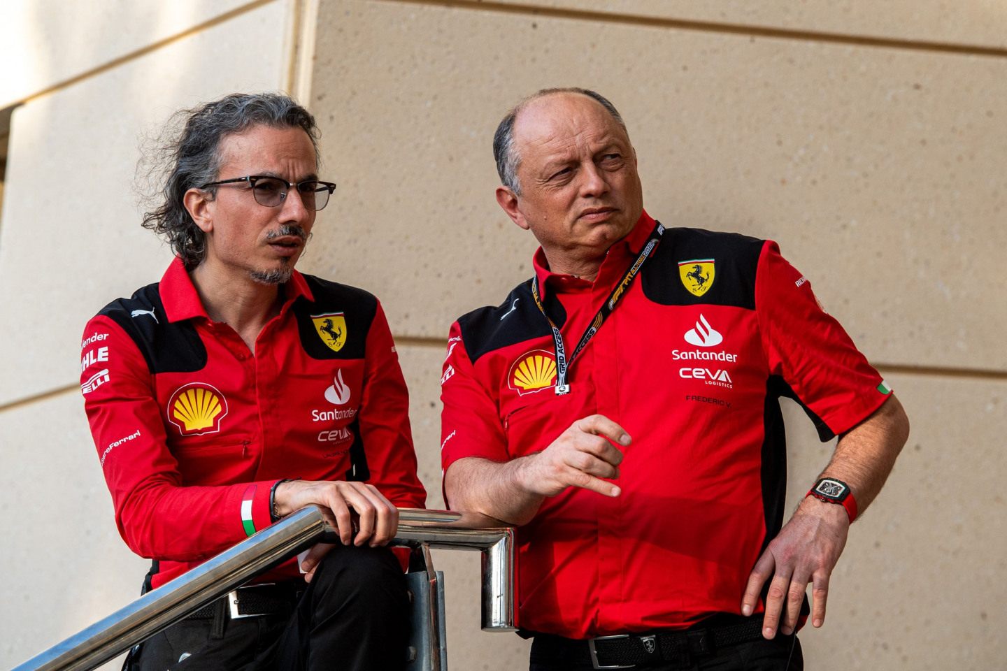 Лоран Мекис и Фредерик Вассёр © Ferrari
