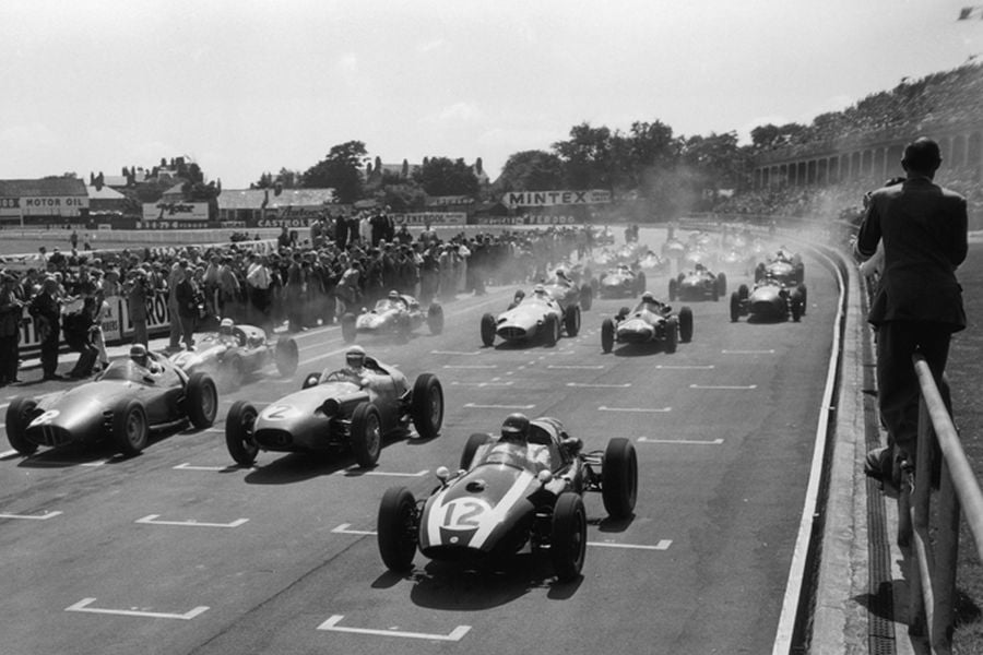Гран При Великобритании-1959 на трассе Эйнтри © Соцсети