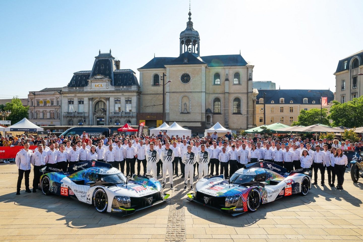 Команда Peugeot TotalEnergies на «24 часах Ле-Мана» сезона-2023 © FIA WEC