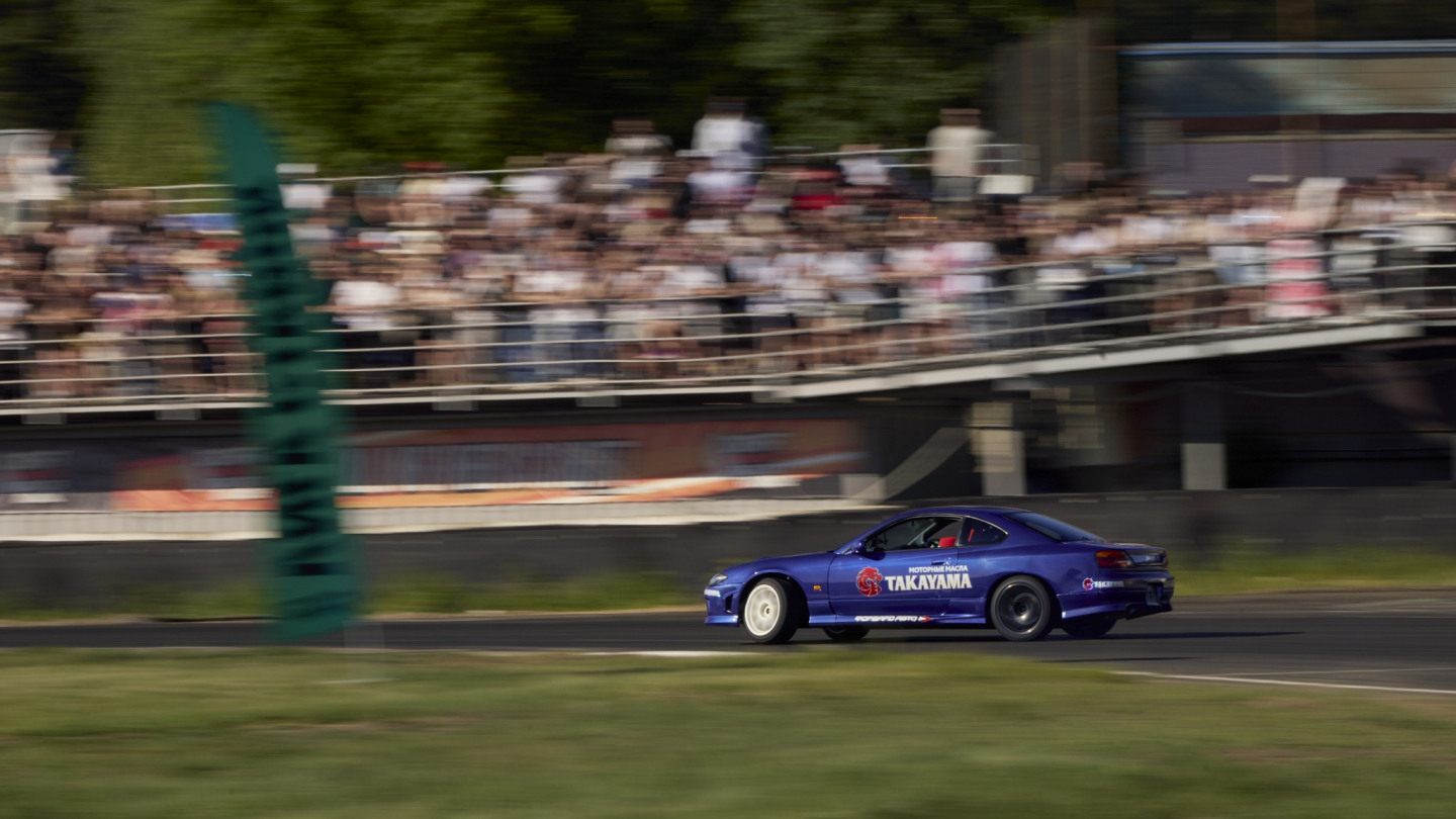 Кейичи Цучия на показательных заездах в рамках Drift Expo © Line Up