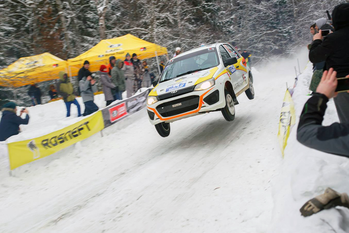 Денис Ростилов и Александр Рыбников. Фото: LADA Rally Cup
