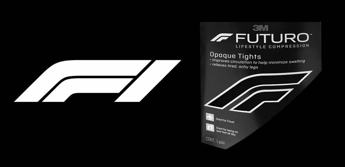 Логотипы Ф1 и 3M Futuro © Creative Review