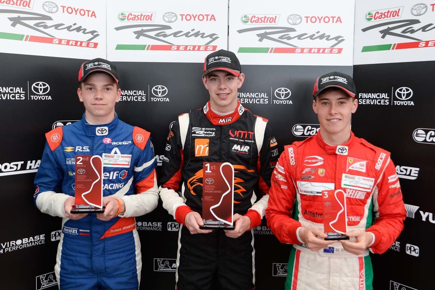 Тройка призеров во второй гонке © SMP Racing