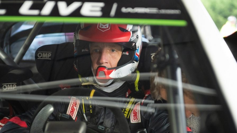 Крис Мик на тестах Toyota © WRC