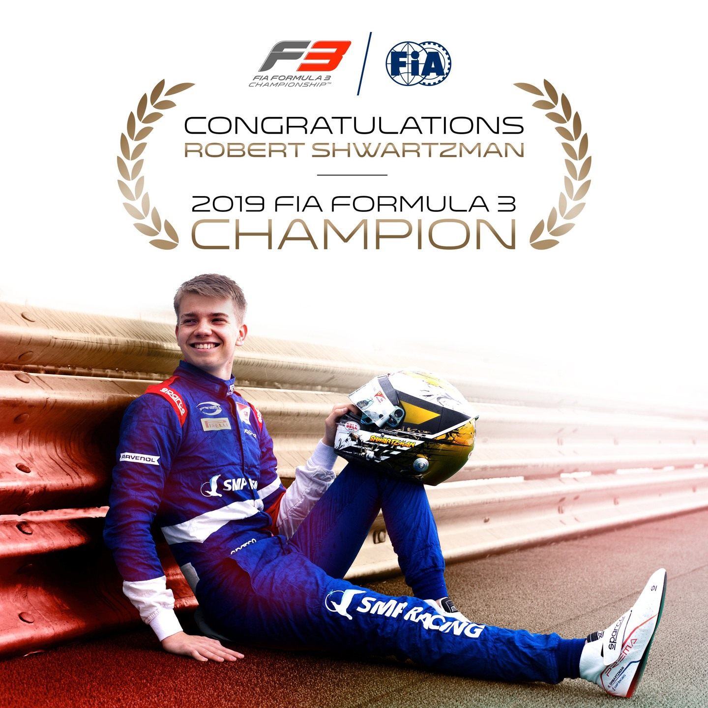 Роберт Шварцман – чемпион Формулы 3 2019 года © Formula 3