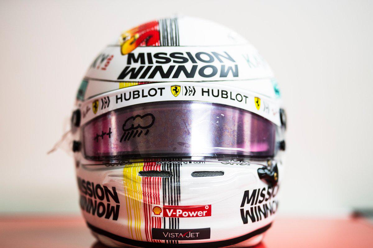 Шлем Себастьяна Феттеля для Гран При Японии © Ferrari