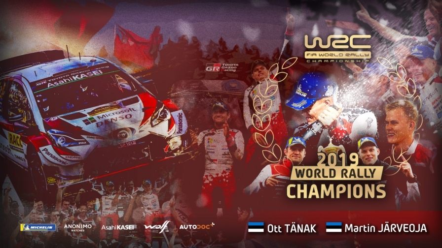 Отт Тянак – чемпион мира по ралли-2019 © WRC