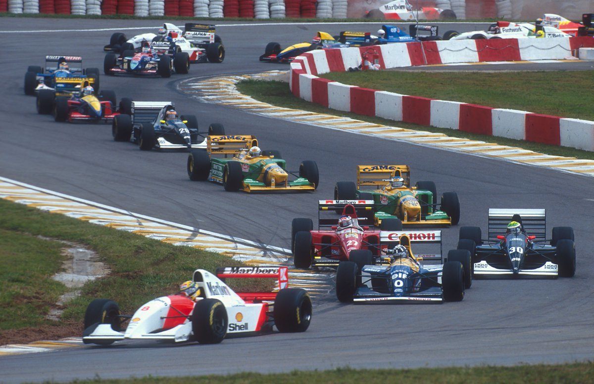 Старт Гран При Бразилии-1993 © Formula 1