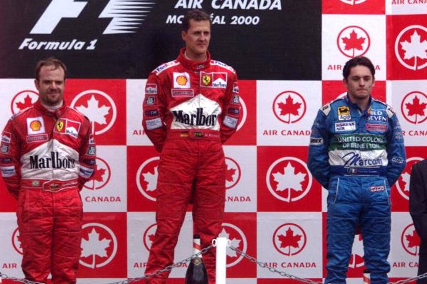 Подиум Гран При Канады-2000 © motorsportimages.com