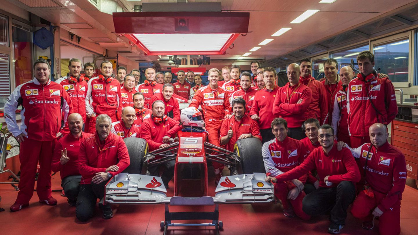 Тесты Себастьяна Феттеля с Ferrari, ноябрь 2014-го ©Ferrari