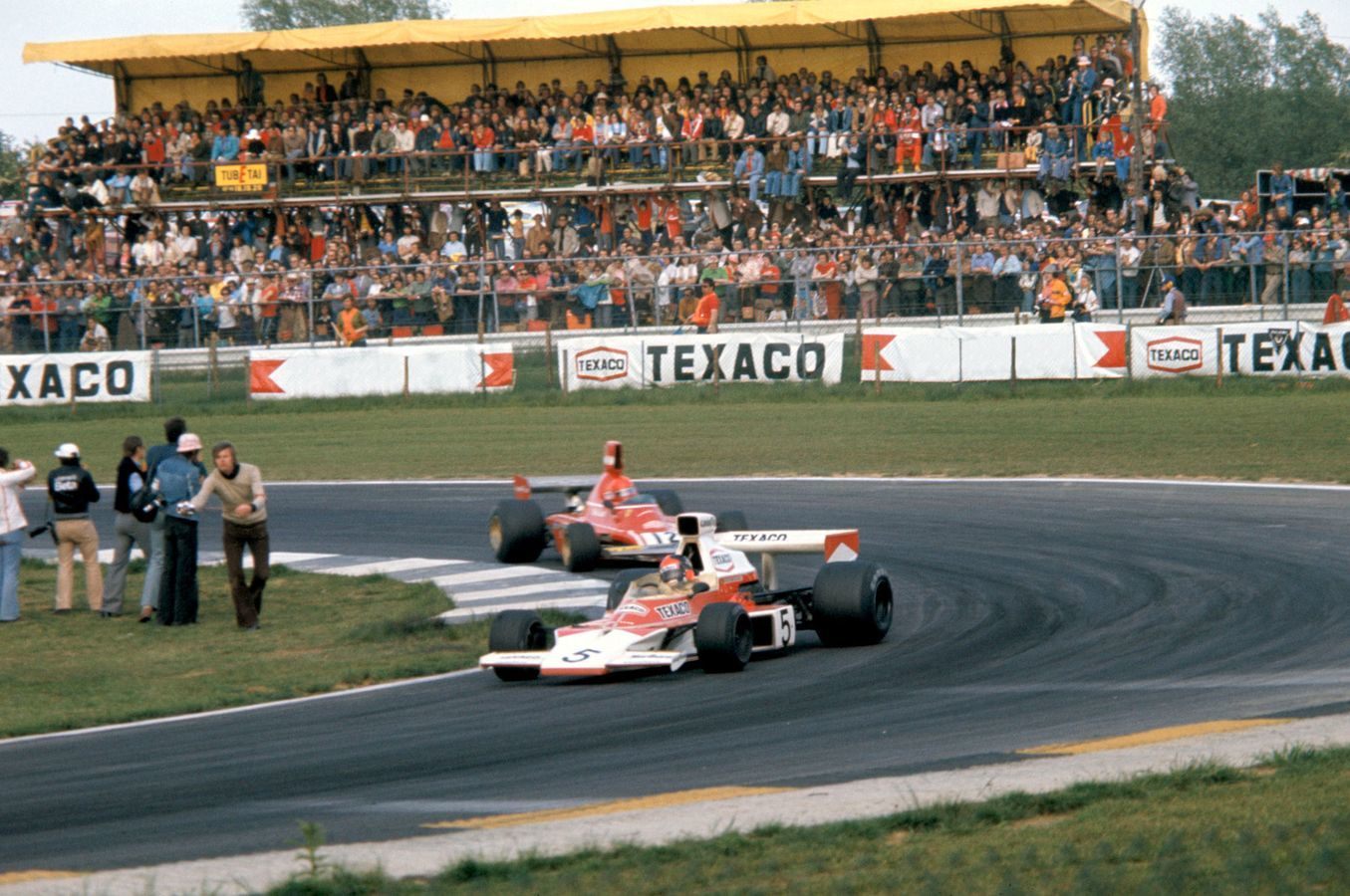 Эмерсон Фиттипальди и Ники Лауда на Гран При Бельгии-1974 © McLaren