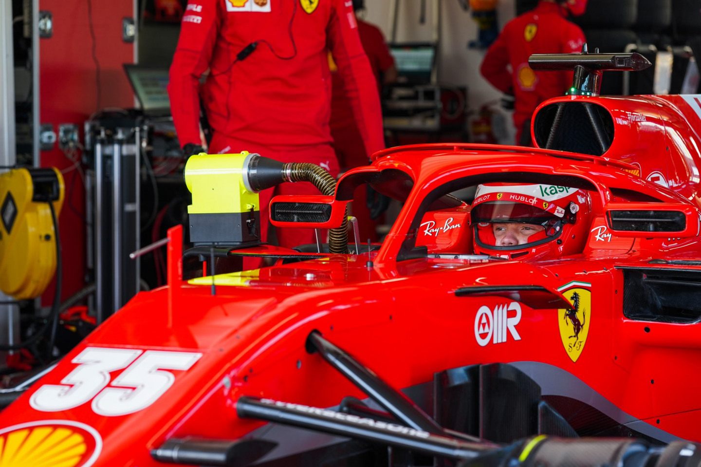 Роберт Шварцман на тестах Ferrari во Фьорано © @insideFDA