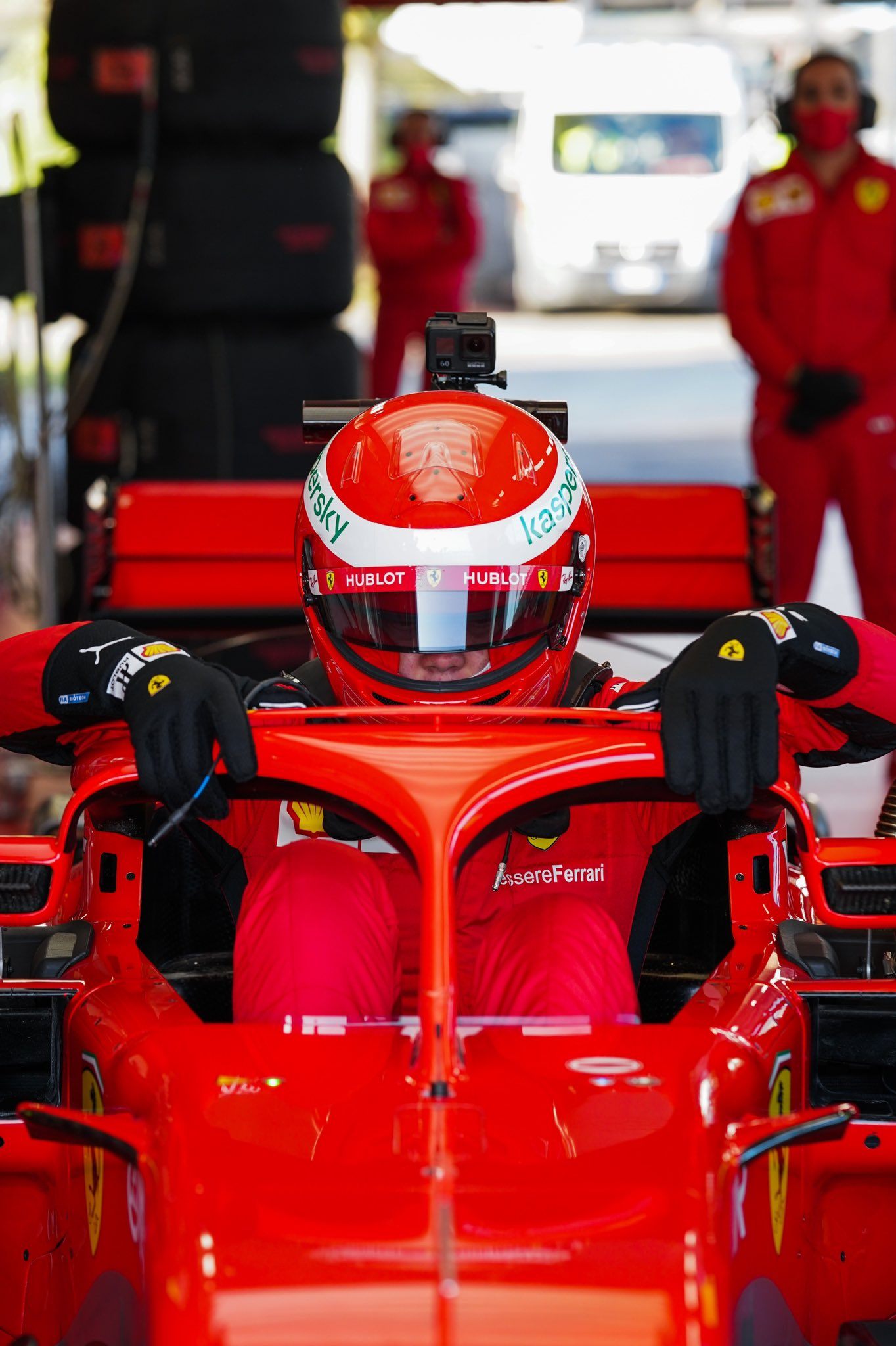 Роберт Шварцман на тестах Ferrari во Фьорано © @insideFDA
