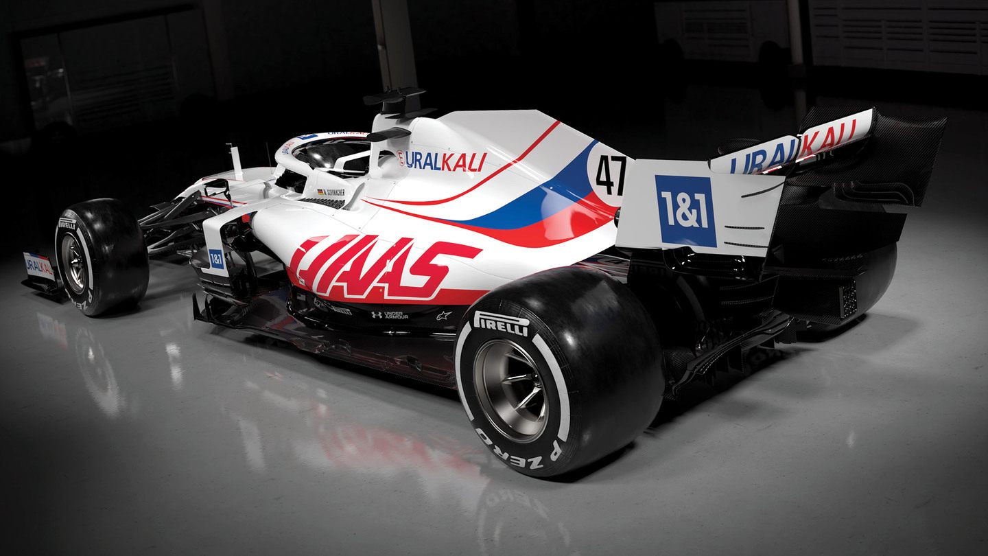 Ливрея машины Haas на сезон-2021 © Haas F1 Team