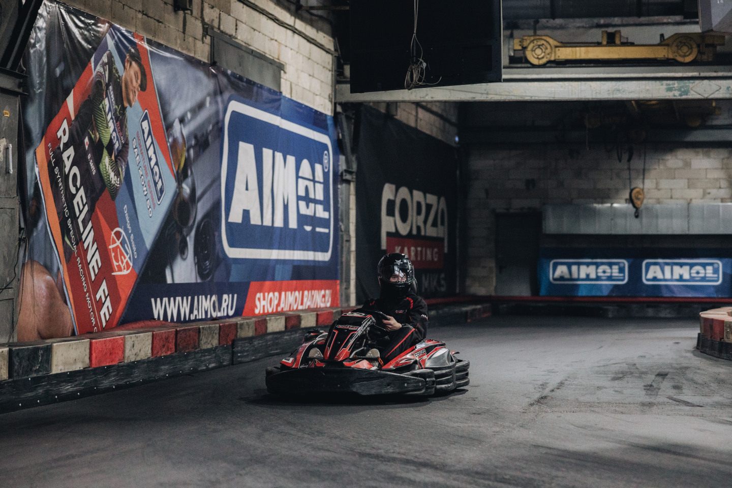 Джеймс Дин в картинг-клубе Forza Karting в Москве © Aimol Racing