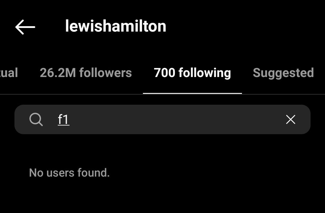Льюис Хэмилтон отписался от аккаунта Формулы 1 в Instagram © twitter.com/AhmetCirF1