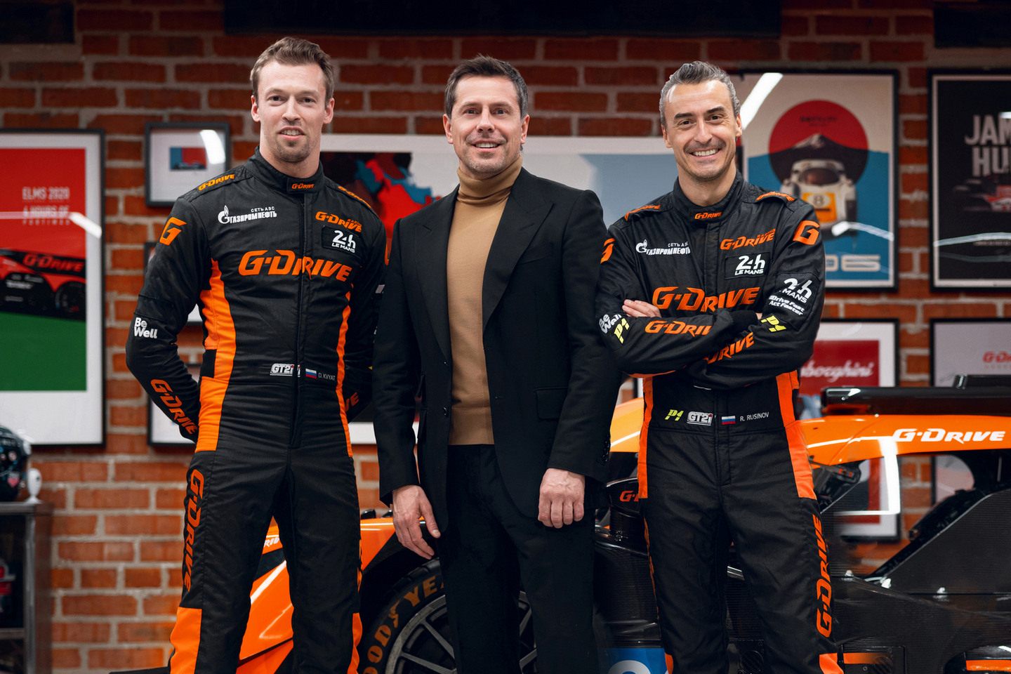 Даниил Квят, Александр Крылов и Роман Русинов © G-Drive Racing