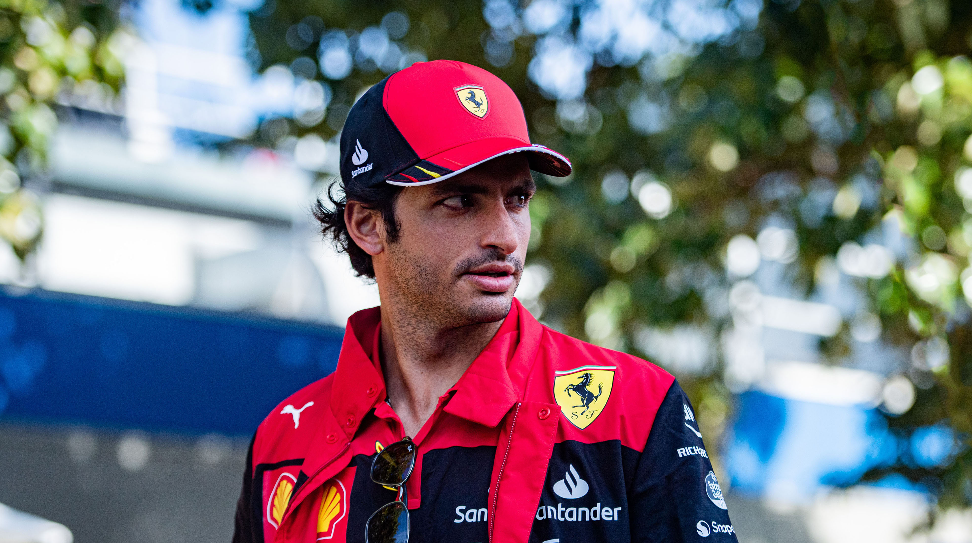 Ferrari Sainz CAPLOS Постер