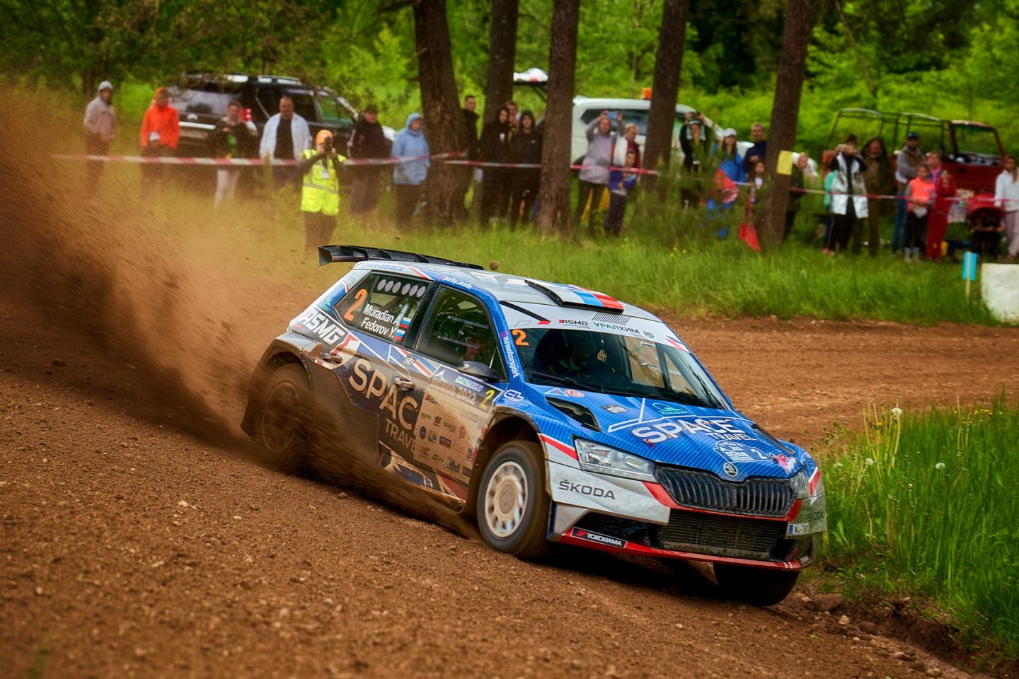 Артур Мурадян и Ярослав Фёдоров, Skoda Fabia Rally2 Evo © Sport Media Team