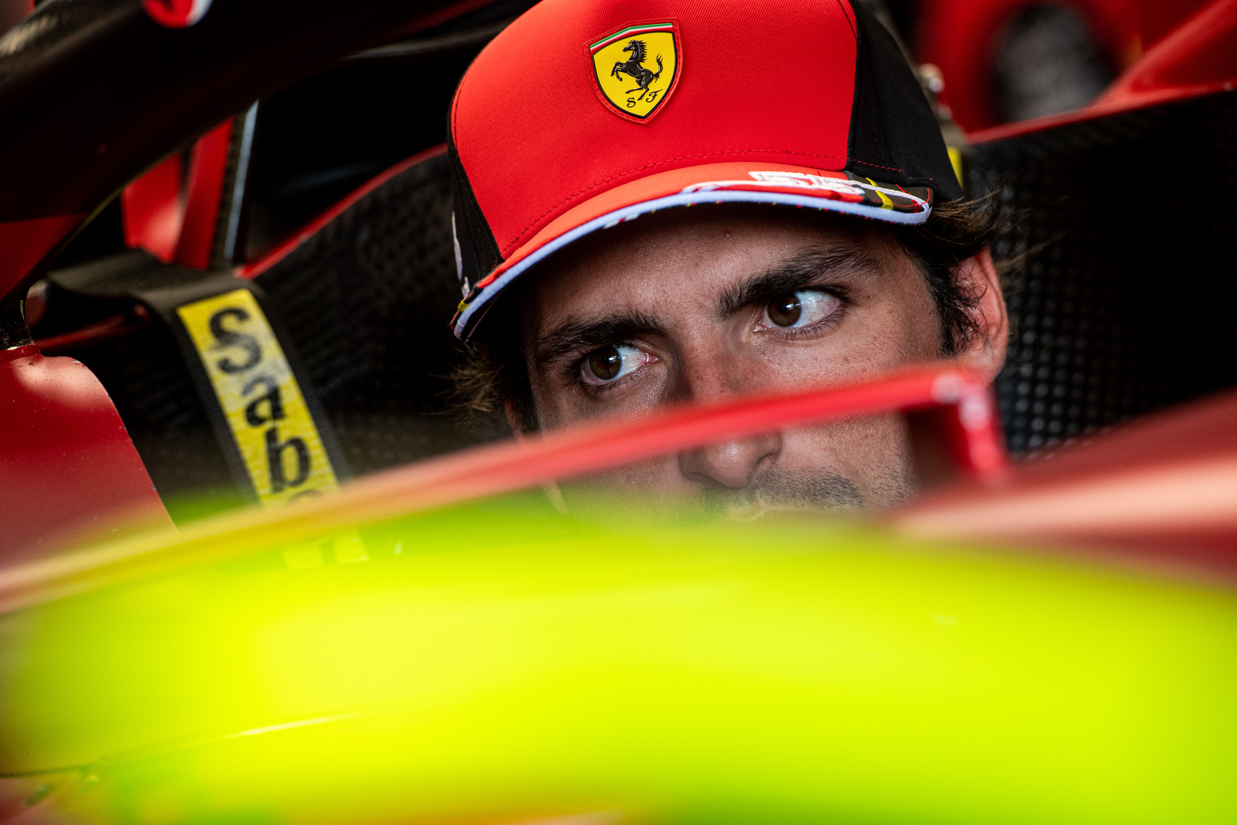 Ferrari Sainz CAPLOS Постер