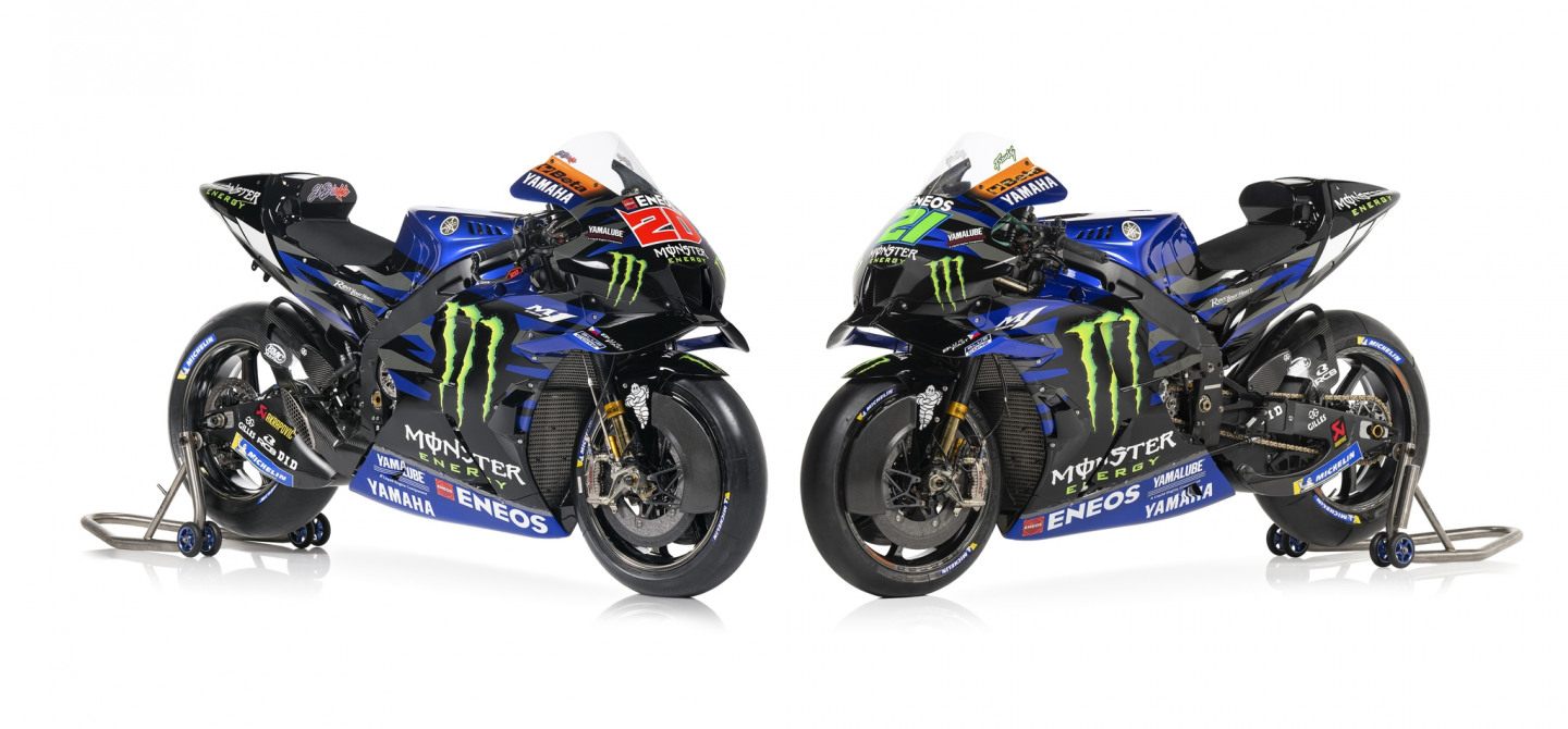 Новые заводские Yamaha YZR-M1 © Yamaha Motor Racing Srl