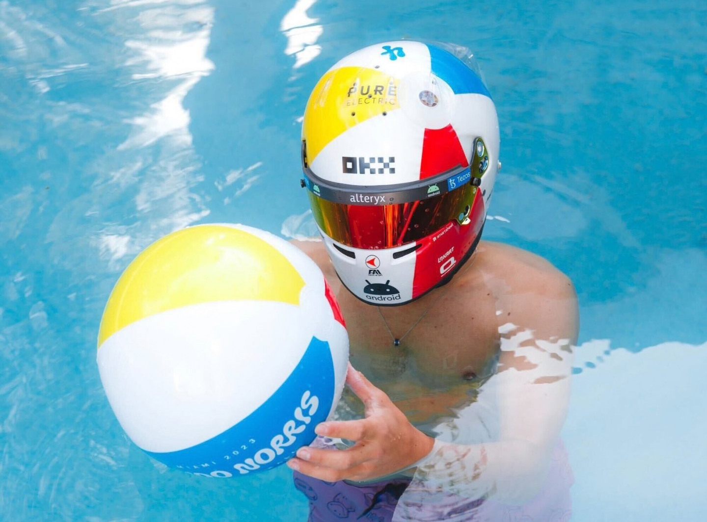 Шлем Ландо Норриса на Гран При Майами © Соцсети