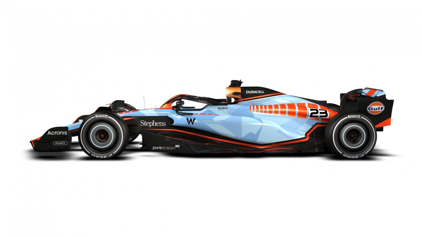 Ливрея Bolder than Bold для болида Williams в Сингапуре, Японии и Катаре © Williams Racing