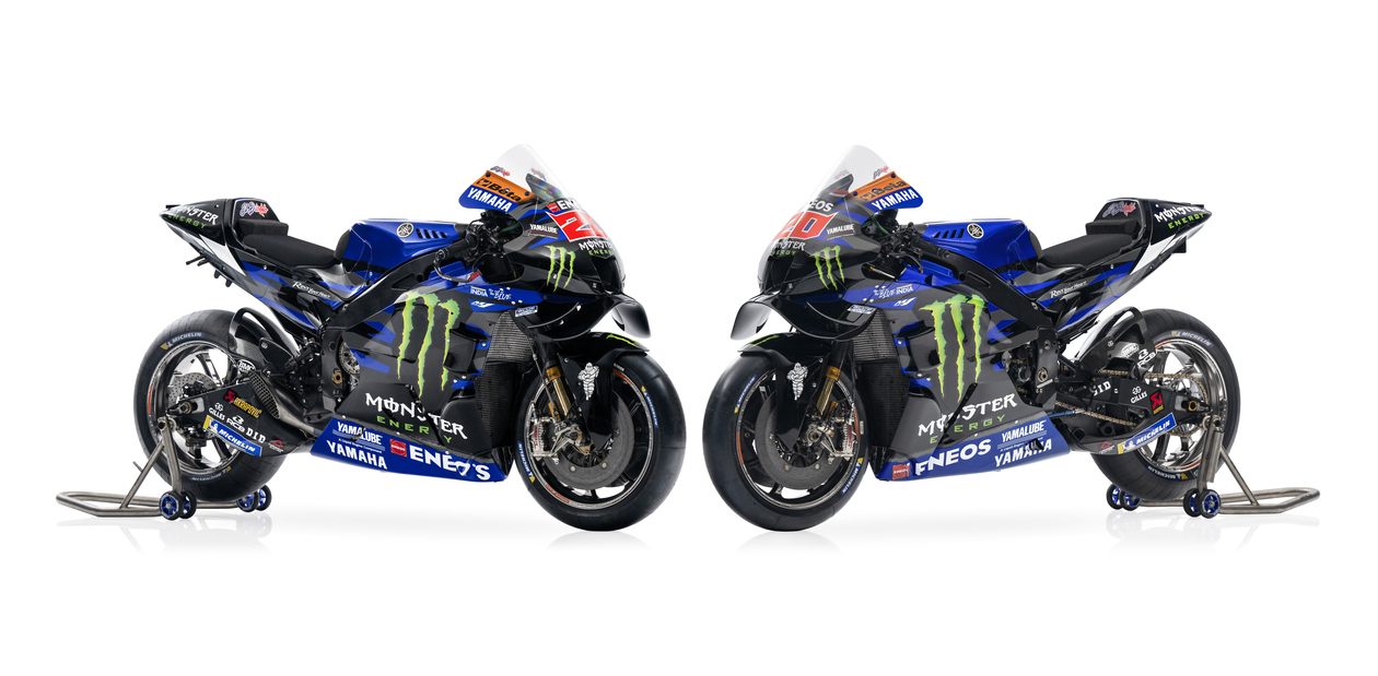 Мотоциклы Monster Energy Yamaha MotoGP для сезона-2024 © Monster Energy Yamaha MotoGP
