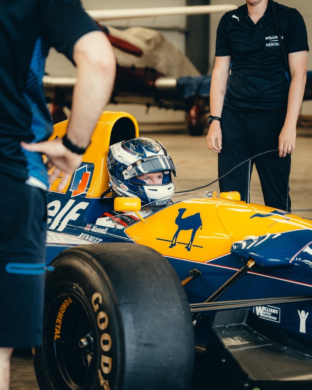 Джеймс Ваулз за рулём Williams FW14B © Соцсети