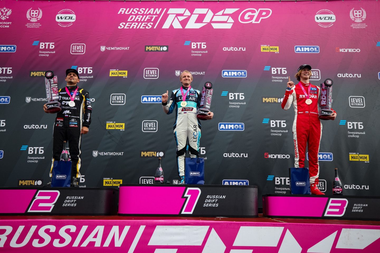 Призёры личного зачёта на «Игора Драйв» © RDS GP
