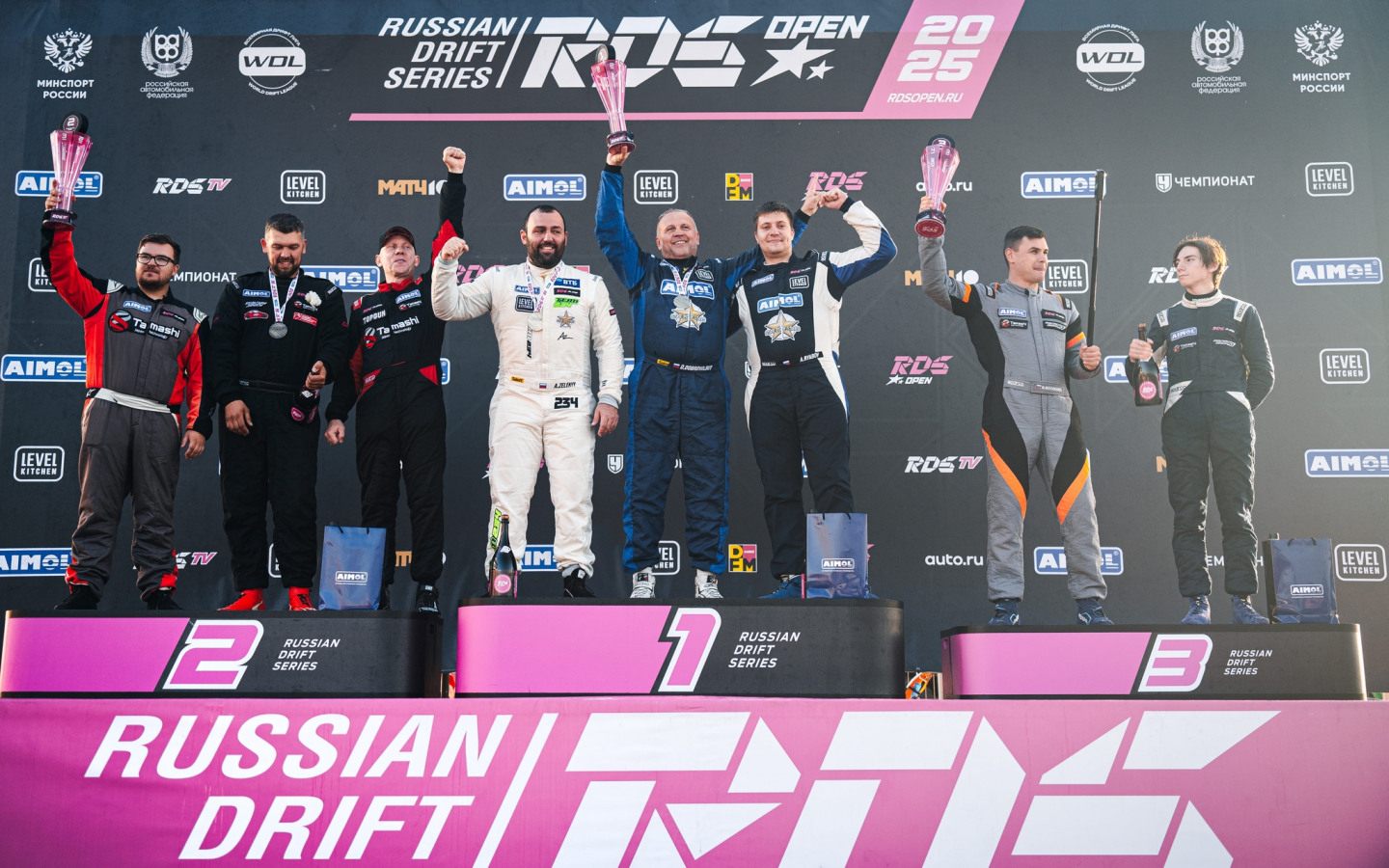 Призёры командного зачёта © RDS Open