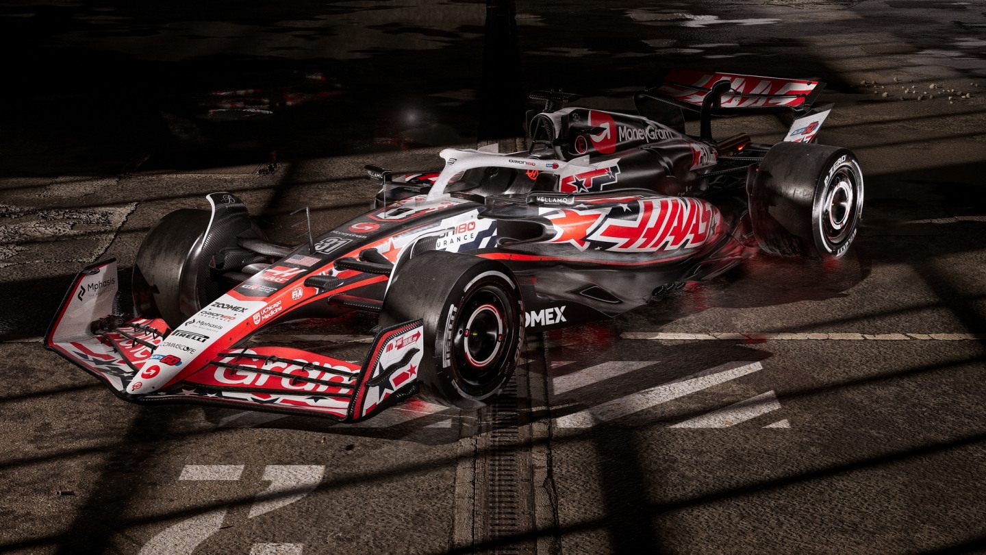 Ливрея Haas VF-25 для Гран При США © MoneyGram Haas F1 Team