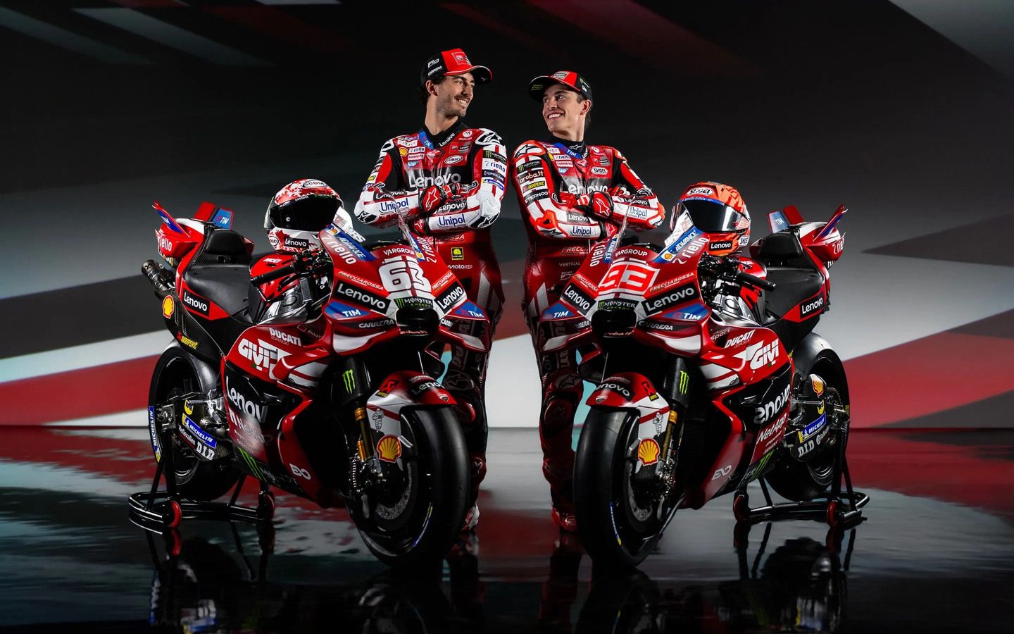 Франческо Баньяя и Марк Маркес &copy; Ducati Lenovo Team