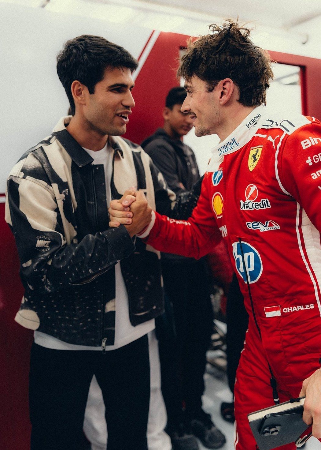 Карлос Алькарас и Шарль Леклер © Соцсети