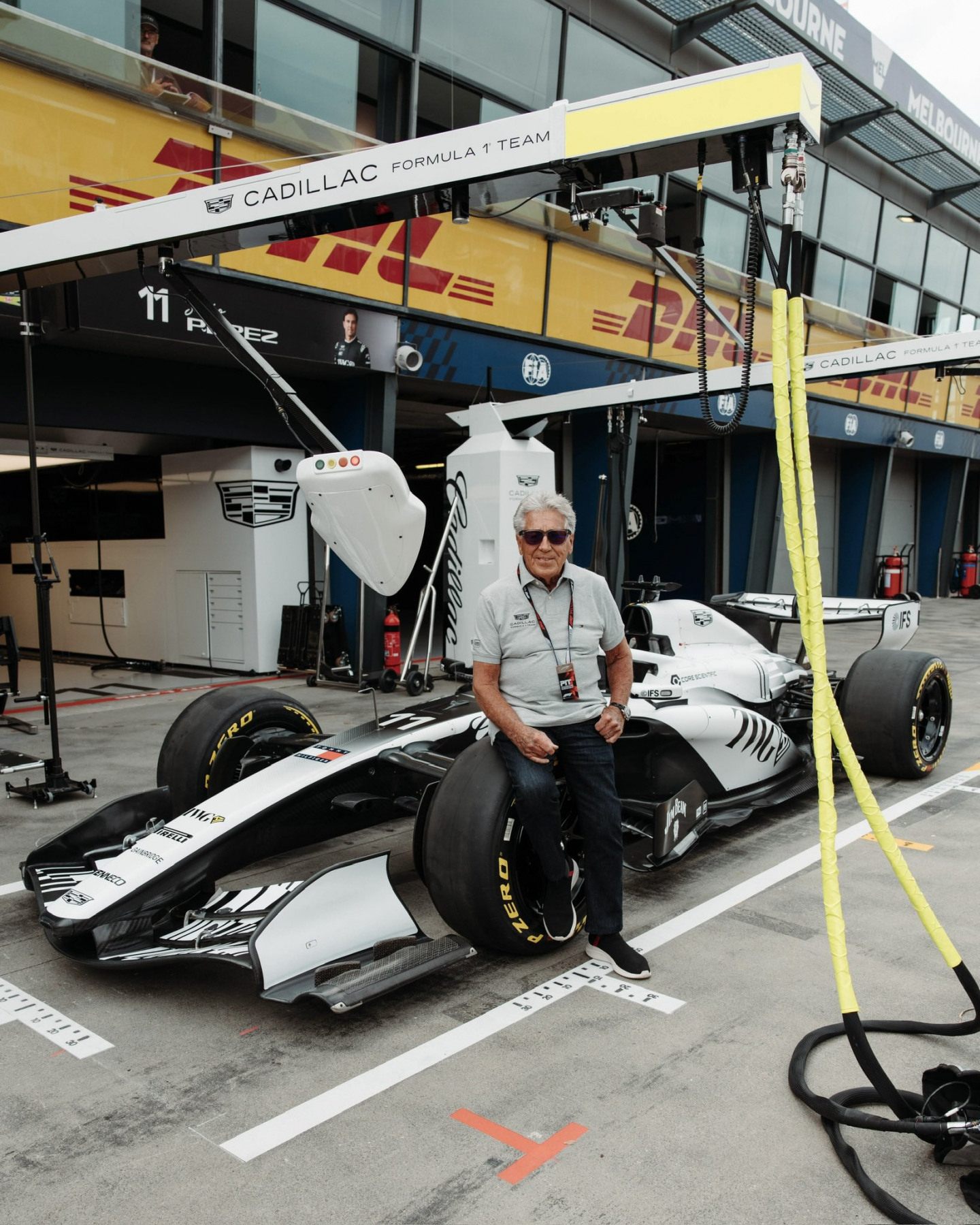 Марио Андретти и Cadillac MAC-26 в Мельбурне &copy; Соцсети