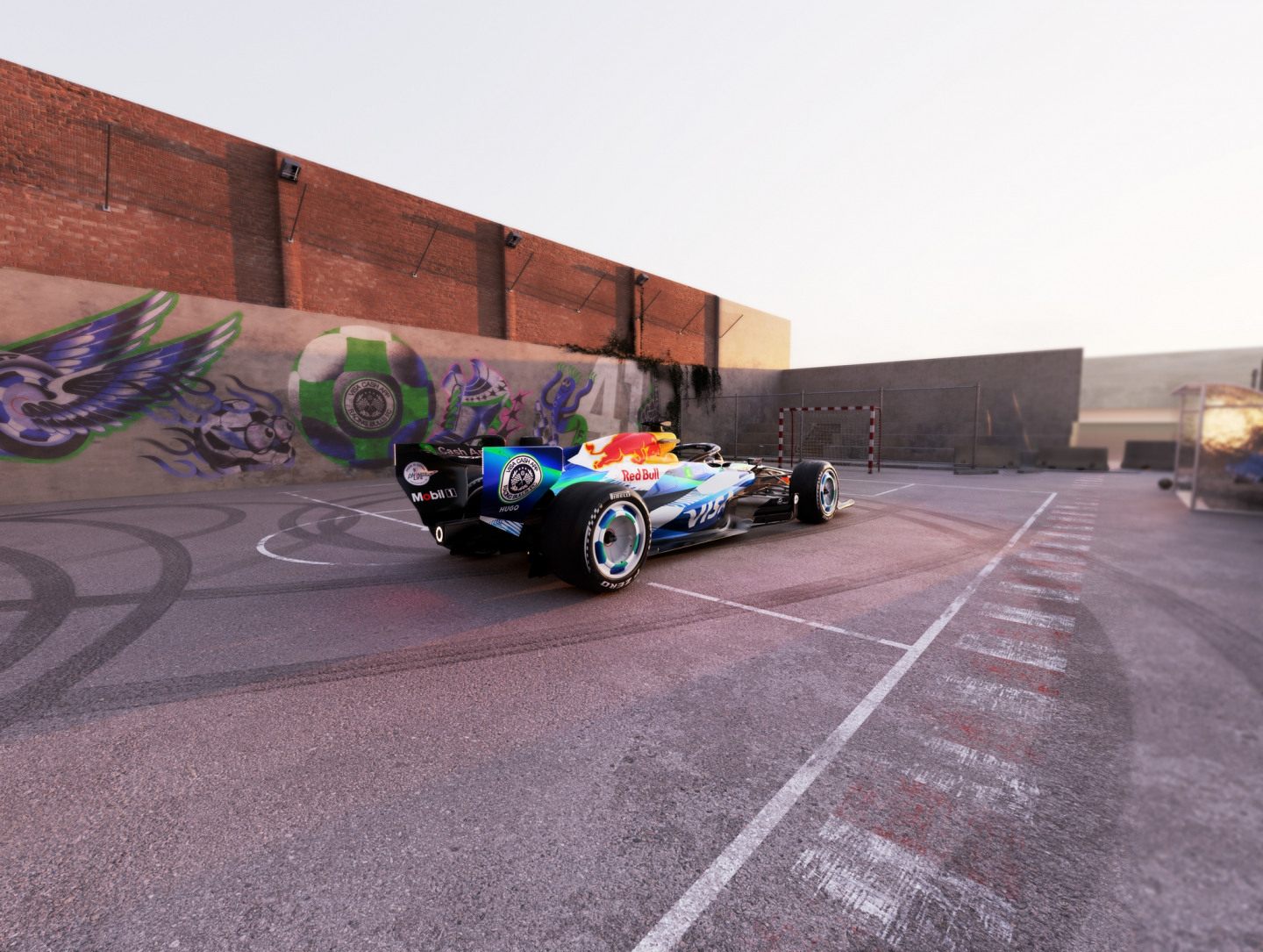 Футбольная ливрея VCARB 03 © Visa Cash App Racing Bulls